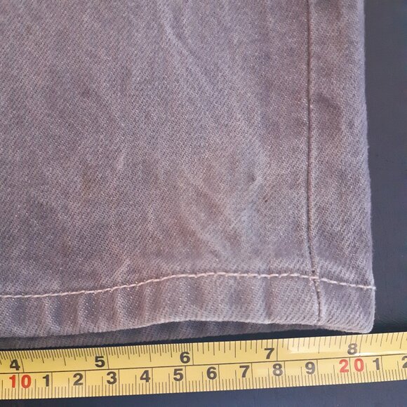 Levi Strauss 501 Straight Fit SZ 32x32 Light Grey Button Up Jeans - Picture 15 of 15